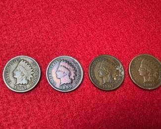 COLLECTION OF KEYDATE INDIAN HEAD CENTS