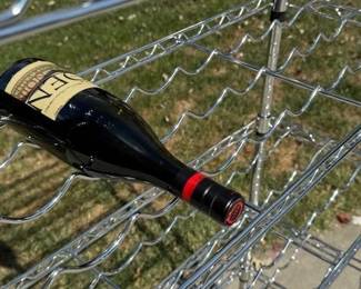 NSF SEVILLE CLASSICS 63 BOTTLE CAPACITY STAINLESS STELL WINE RACKS