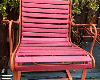 Vintage metal patio chair