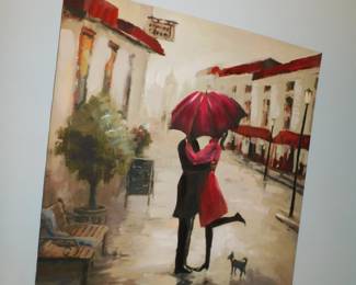 LARGE ACRYLIC PAINTING