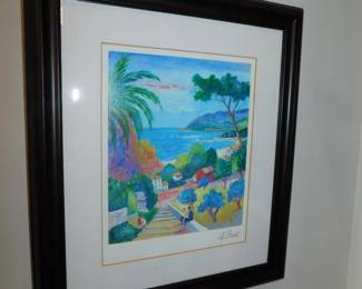 SIGNED ORIGINAL JEAN CLUDE PICOT SERIO LITHOGRAPH