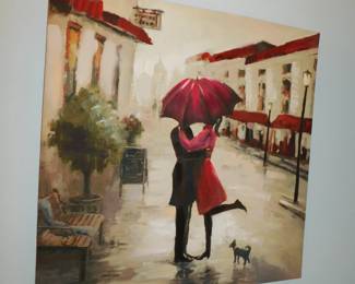 ACRYLIC OIL PAINTING UNATTRIBUTED