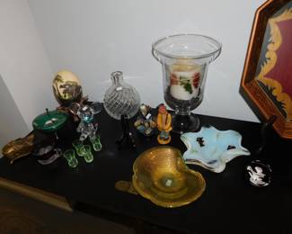 MURANO GLASSWARE AND DECORATOR ITMES