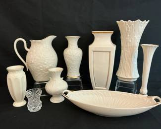 Lenox Ivory Gold Vases