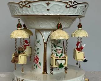 Lenox Holiday Carnival Swing Music Box