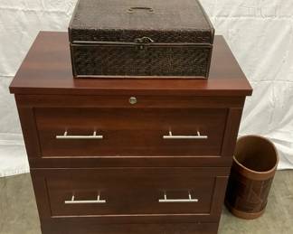 File Cabinet Wicker Box