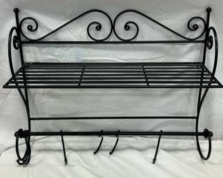 Pot Rack With Shelf