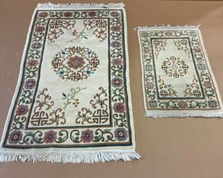 Matching Floral Rugs