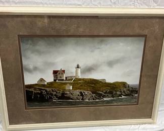 Cloudy Lighthouse Print
