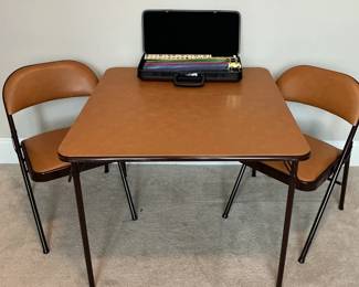 Vintage Game Table Mahjong Set