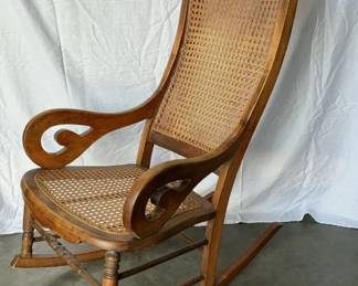 002 Caned Rocking Chair