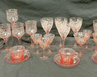 Pink Depression Glass