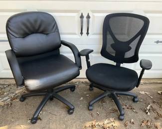 Two Rolling Office Chairs