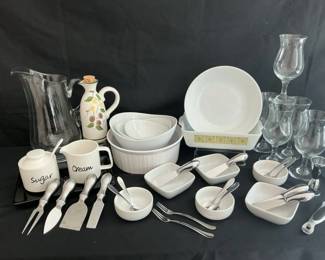 White Kitchen Hostess Items