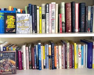 Fiction: David Sedaris, Ann Patchett, JRR Tolkein, Laura Ingalls Wilder
Non-fiction: Malala, Joni Mitchell, J. Stiglitz, D. Franklin
Self-help/Inspirational
How-to art technique books
