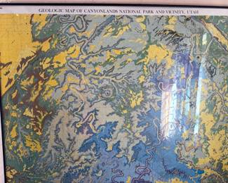 Framed map/wall decor