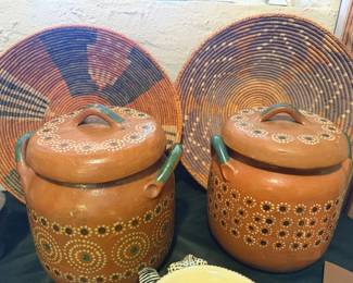 Mexican ceramic jars