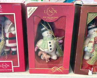Lenox holiday ornaments