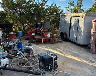 Two more writing finishing machines and to walk behind finishing machines