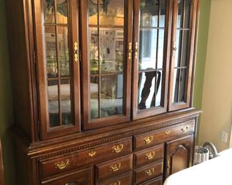 China cabinet by Plymouth w/ lights