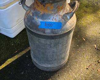 Vintage 20th century milk can