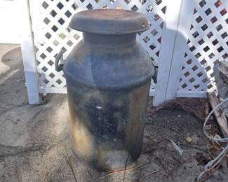 Vintage Metal Milk Can