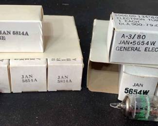 Vintage Electron Tubes Jan5814a Jan 5654w