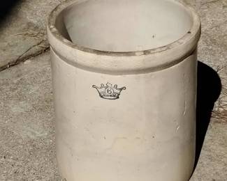 Vintage Robinson Ransbottom 6 Gallon Stoneware Crock 
