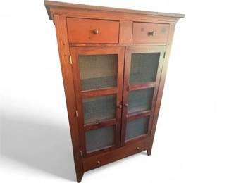  03 Pie Safe with Wire Doors