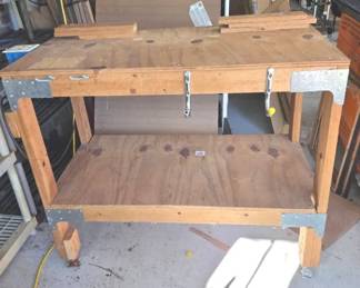  07 Handmade Wood Cart With Wheels
