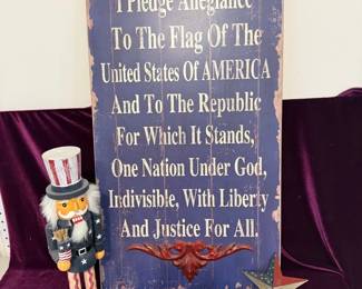 Pledge Allegiance Americana Decor