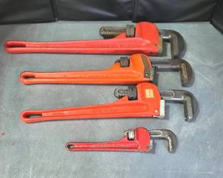 Lot Of Pipe Wrenches