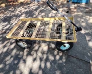 Metallic Garden Cart 