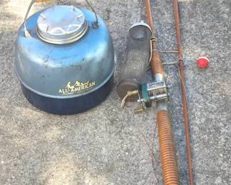 Vintage Rod, Reel And Thermos