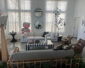 miscellaneous furniture pieces, mix of vintage and new 