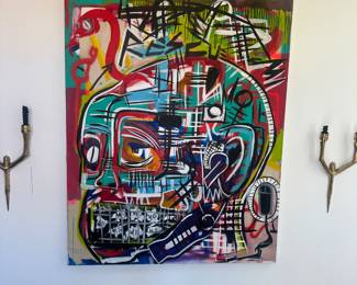 painted canvas 48" x 60"