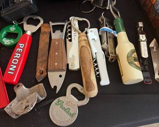 A collection of bottle openers 