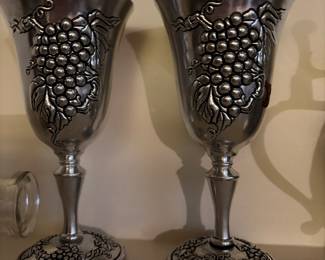 Unsafe Silverplate goblets