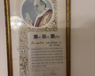Papal blessing