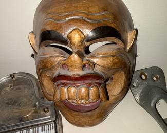 Hand carved tribal mask