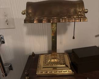 Brass desk lamp