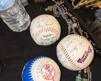 Signed baseballs 