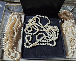 Pearl necklaces