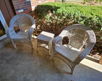Wicker chairs