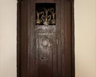 Incredible antique corner cabinet (you gotta see this one- the pictures can’t do it justice.