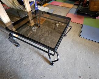 Glass top table