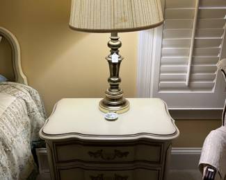 Pair Night Stands and Pair Lamps