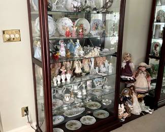 Large Mahogany Curio