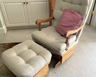 Glider Chair with Ottoman
