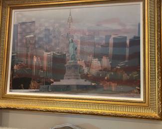 Statue of Liberty / NY skyline art